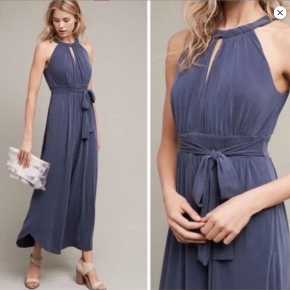 Anthropologie Moulinette Soeurs Navy Jumpsuit S